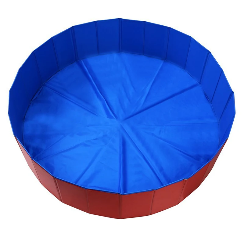 

Foldable Pet Swimming Pool Bathing Tub Bathtub Dog Cats Washer in Safe PVC (60cm(Dia) x 20cm(H))