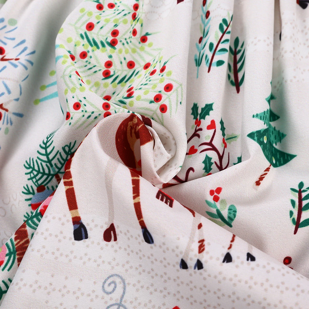 Платье для маленьких девочек рождественские костюмы, праздничное платье-пачка без рукавов с рисунком оленя для девочек от 2 до 6 лет