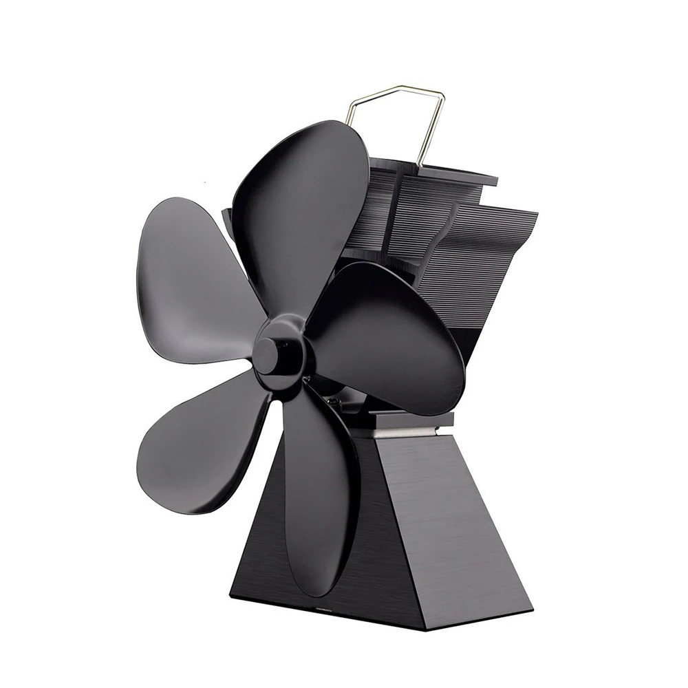 

Premium 5 Blades Heat Powered Fireplace Fan Fuel Saving Solid Aluminum Fireplace Fan Eco-friendly Household Fireplace Fan Blower