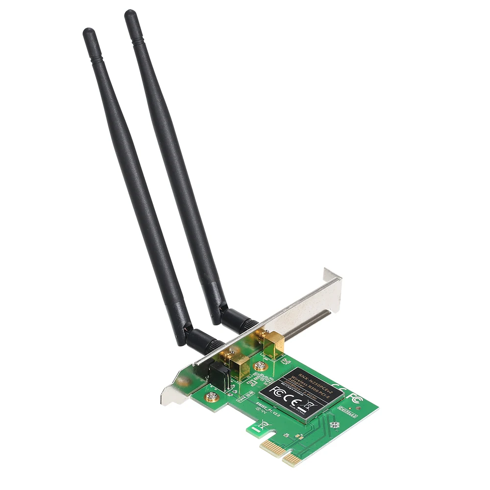 300 Мбит/с беспроводной Wi-Fi LAN сети PCI-Express разъем адаптера с 5 точек на дюйм антенны для рабочего стола системы Windows