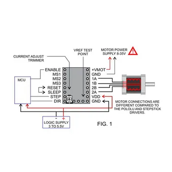 

128 Microstep SD6128 V1.1 Stepstick Stepper Motor Driver Module with Heatsink for 3D Printer SGA998