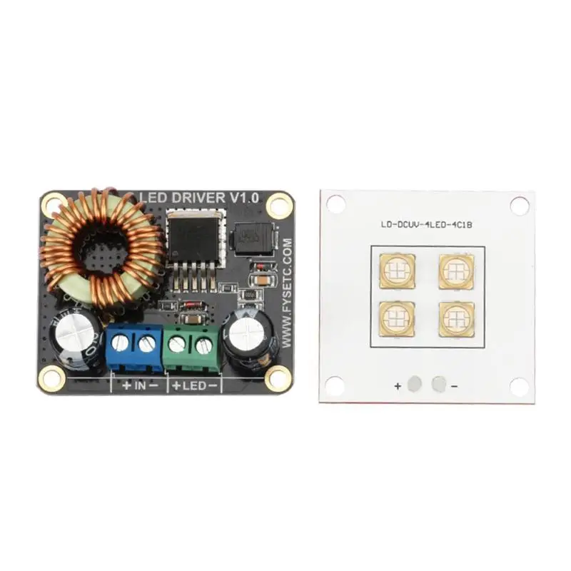 

40W UV Light Source Lamp Panel+30W Boost Driver Board for DLP 3D Printer LED driver board