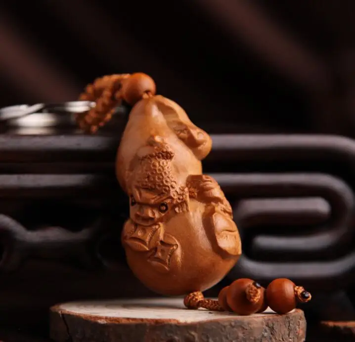 Китайский персиковый деревянный резной цветок лотоса лист Золотой Цикада Тыква