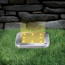 Водонепроницаемый IP65 8 светодиодный солнечный подземный светильник s из нержавеющей стали солнечный похороненный напольный светильник Открытый садовый дорожка наземный светильник s