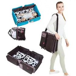Portable Travel Bed Baby Cribs Diaper Bag Foldable Mummy Shoulder Baby Bag Large Capacity Crossbody Maternity Shopping Handbag Portable Travel Bed Baby Cribs Diaper Bag Foldable Mummy Shoulder Baby Bag Large Capacity Crossbody Maternity Shopping Handbag