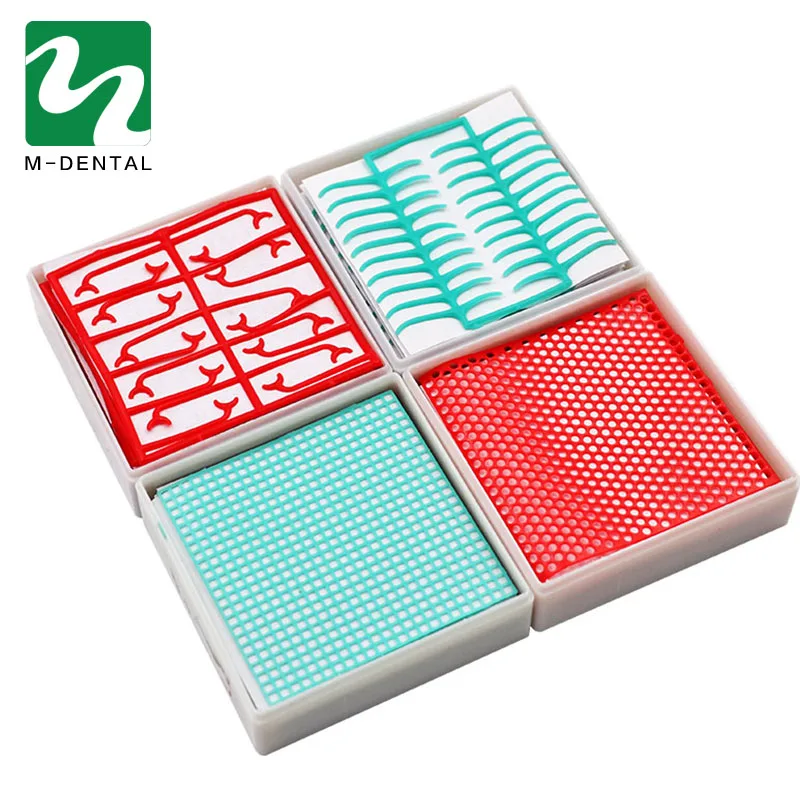 1 Box Dental Lab Material Dental Wax Mesh Wax Net Round Hole Square