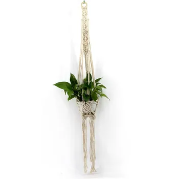 

GUUUUO Macrame Plant Hanger Hanging Basket Vintage Handmade 100% Cotton Art Home Garden Balcony Decoration New Arrivals