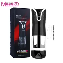 Meselo Sucking Male Masturbator Machine Blowjob Vibrator For Man Thrusting Voice Interaction Vagina Real Pussy Sex Toys For Men