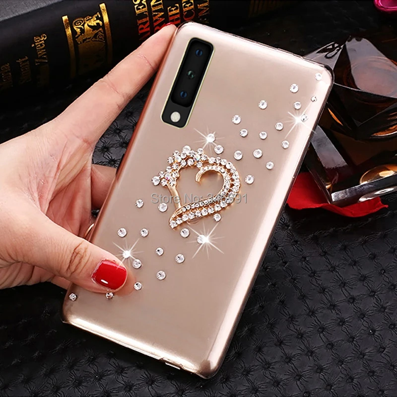 

iSecret Case for Samsung galaxy A7 2018 Cover SM-A750F A750 F 6.0 inch Clear plastic Rhinestone Cover for Samsung A7 2018 Coque