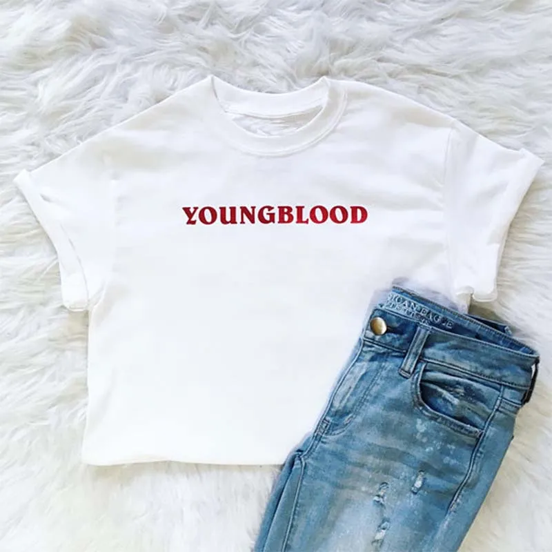 

Summer T Shirt Women Tops TShirt 100% Cotton Enjoythespirit New Fashion Brand Clothing Youngblood Fashion Short Sleeve White
