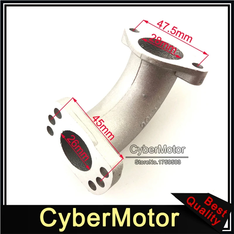

PE 24 26 28 VM24 VM26 Carburetor Mainfold Intake Pipe Inlet For 150cc 155cc 160cc YX Zongshen Engine Pit Dirt Bike Motorcycle