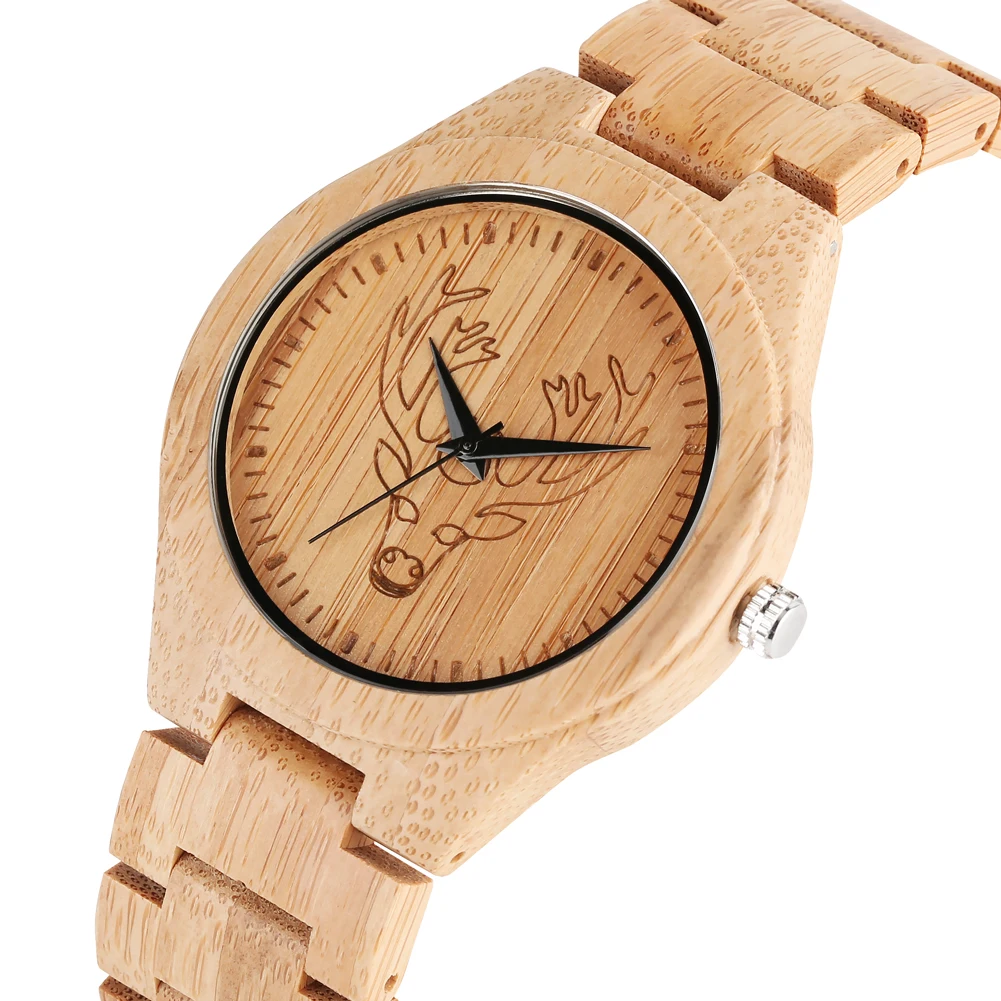 

Natural Wooden Watch Handmade Ultralight Quartz Wood Watches Elegant Full Wooden Strap Men Wristwatch relogios masculino