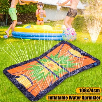 

Garden Lawn Water Party Summer Splash Water Sprinkler Kids Toys Inflatable Pool Float Summer Ice Hockey Game Beach Sand Fun Pool