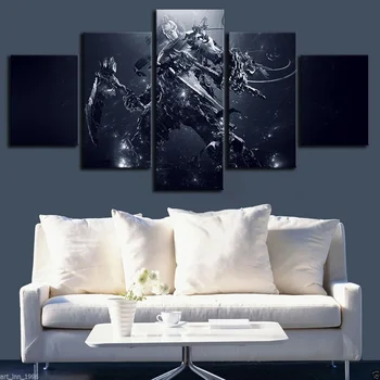 

5 Piece Canvas Art Wall Picture Darksiders Video Game Poster Pictures Oil Painting for Home Decor