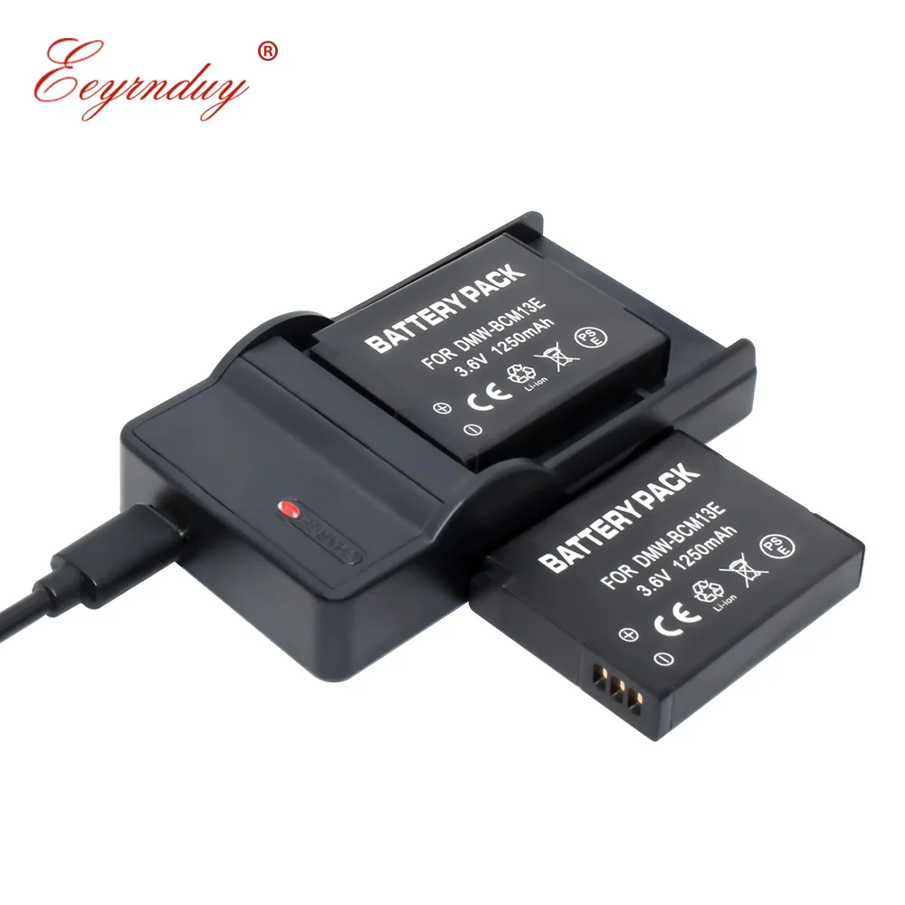 Перезаряжаемые батареи (2-Pack) + USB зарядное устройство для PANASONIC DMW-BCM13 DMC-ZS40 DMC-ZS45