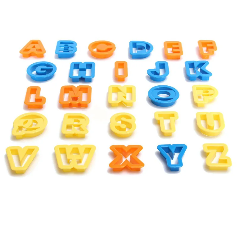 

1Set Alphabet Cake Mould Letter Number Cutter Set Cake Decorating Cookies Biscuit Fondant Mold For Kitchen Gadgets