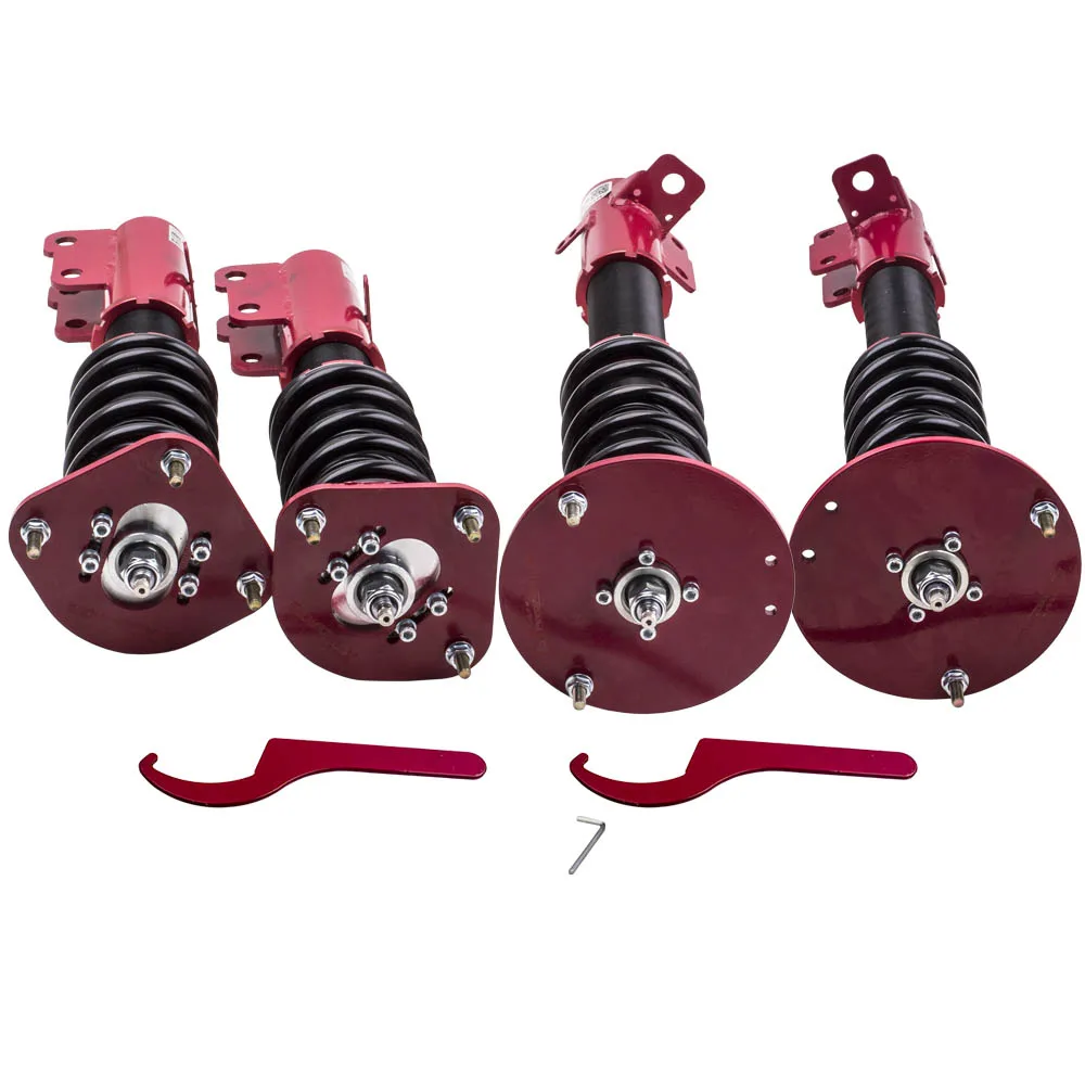 Adj. Демпфер красная подвеска 4 шт. Coilover Shock Kits для Dodge Neon 2000-2005 &amp SRT-4 2003-2005 24 способа |