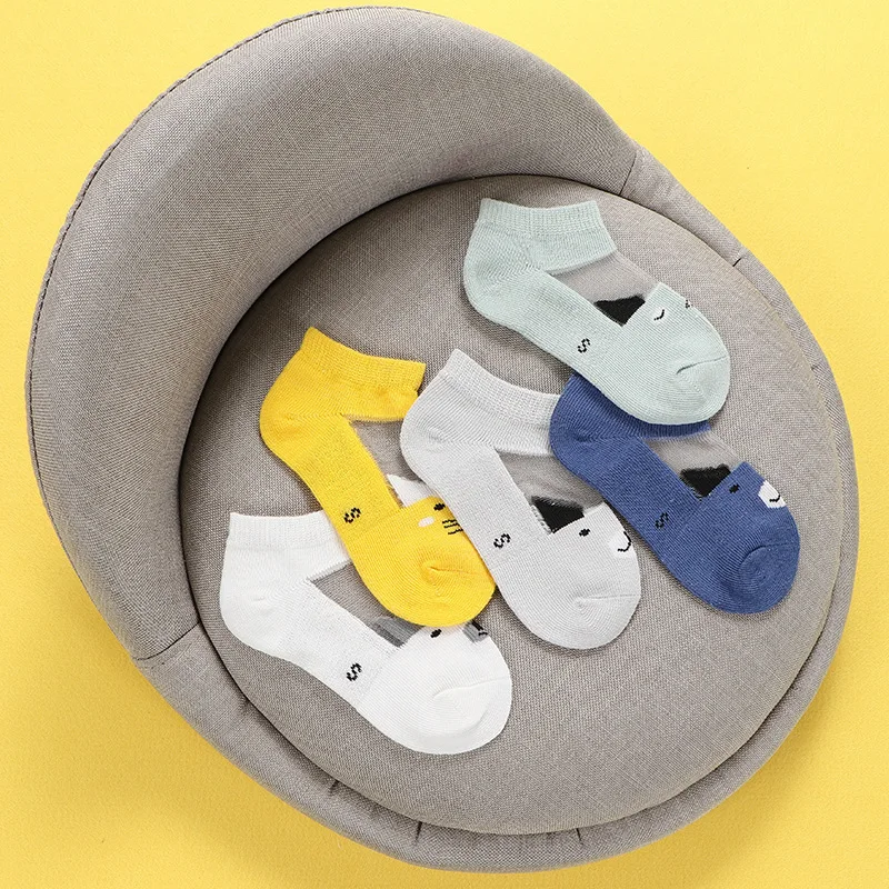 

5 Pair=10PCS/lot 2019 New Dot Kids Socks Summer Thin Comfortable Breathable Cotton Fashion Baby Socks Toddler Girls For 0~8 Year
