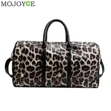 Модные женские туфли слинг через плечо сумки из натуральной кожи большой Ёмкость с леопардовым принтом сумки для путешествий с плечевым ремнем из искусственной кожи выходные сумка