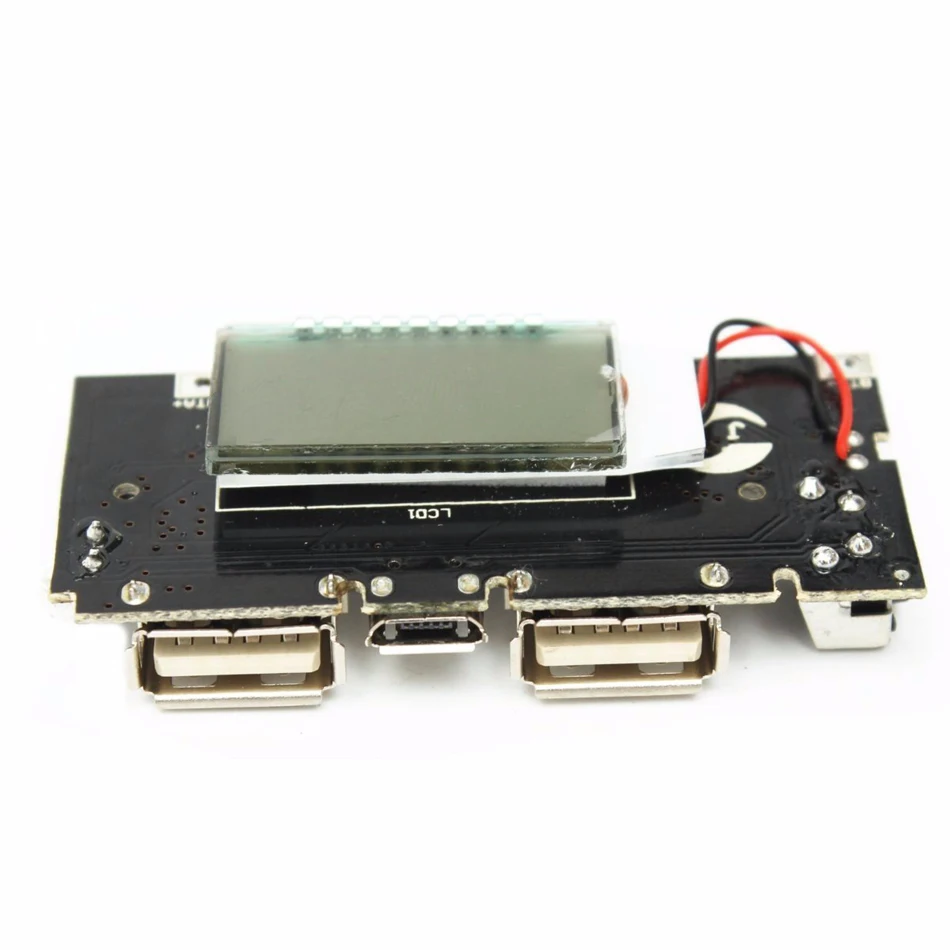 Двойное зарядное устройство USB 18650 PCB модуль питания 5 в 1 а 2 А Мобильный Внешний