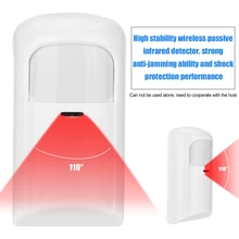 Беспроводной человека ИК пассивный инфракрасный детектор движения 433 МГц широкоугольный, инфракрасный для охранной сигнализации системы