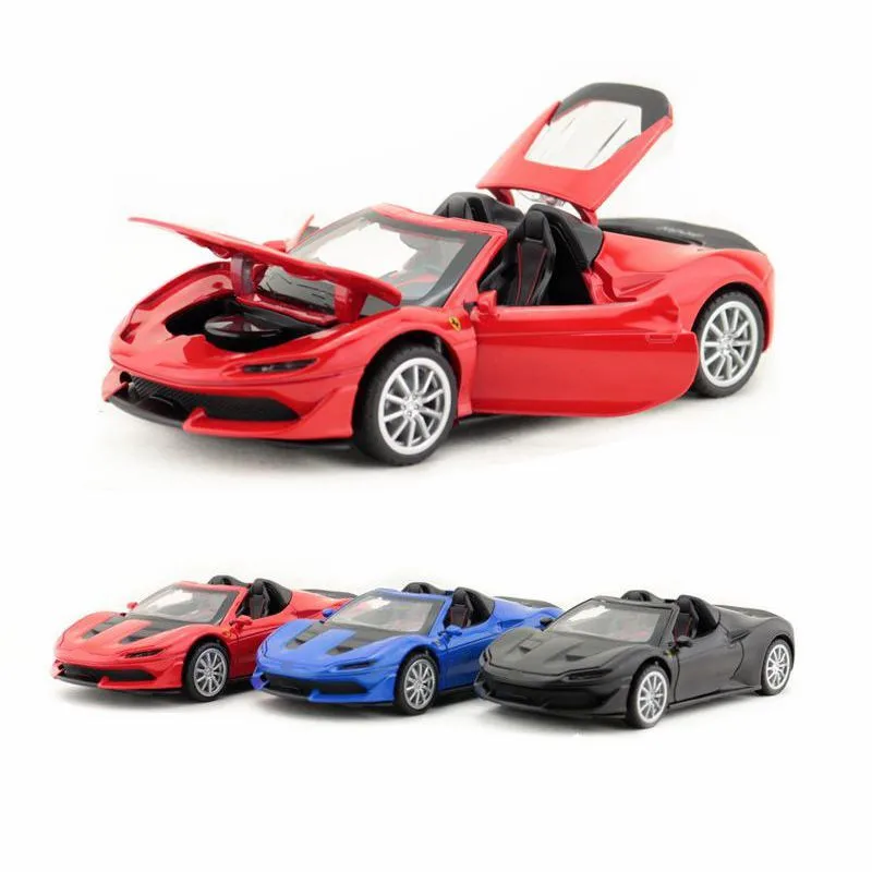 

1:32 Scale/Diecast Metal Toy Model/J50 Convertible Super/Sound & Light Car/Pull back Educational Collection/Children/Gift