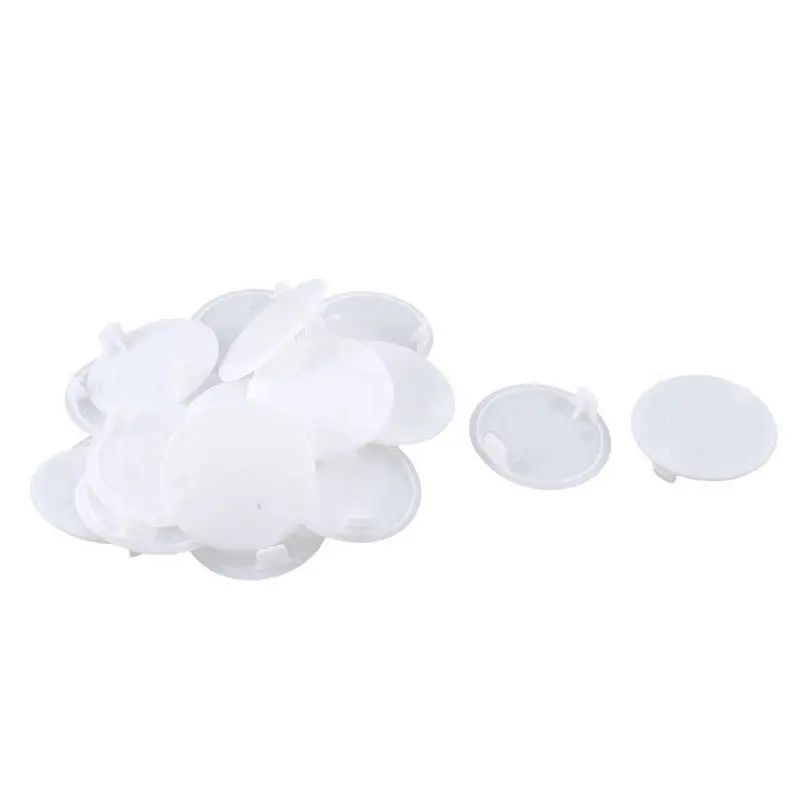 

Furniture Drilling Hole Plugs Cover Cap 38mm Dia 20pcs White