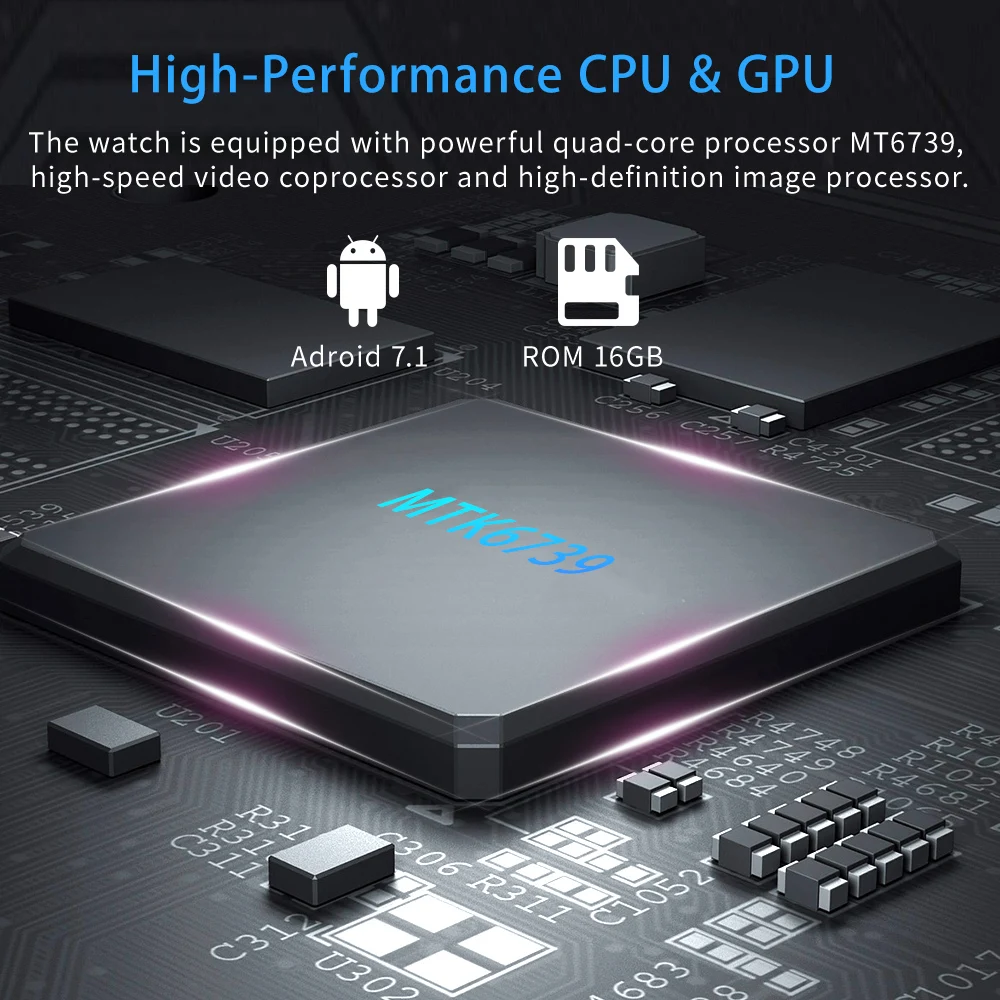 4G GPS Смарт часы для мужчин Android 7 1 1G/16G MTK6739 четырехъядерный Nano sim карта WiFi Bluetooth 4 0