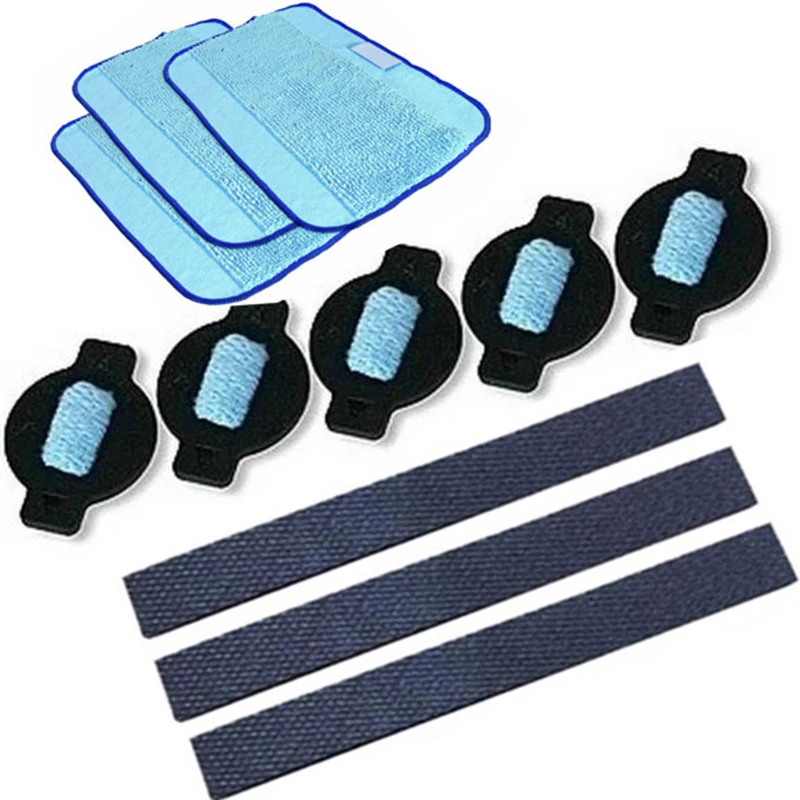 

11pcs/lot robot wheel tire mop cloth water cap Replacment for iRobot braava 320 380 381 380T 390 390T Mint 4200 4205 5200 5200