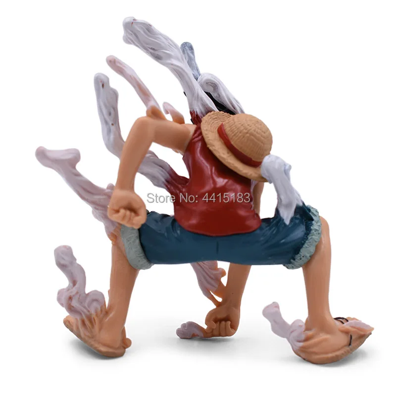 10 cm Anime One Piece Vaporization Monkey D. Luffy PVC Action Figure Doll Collectible Model Baby Toy Christmas Gift For Children