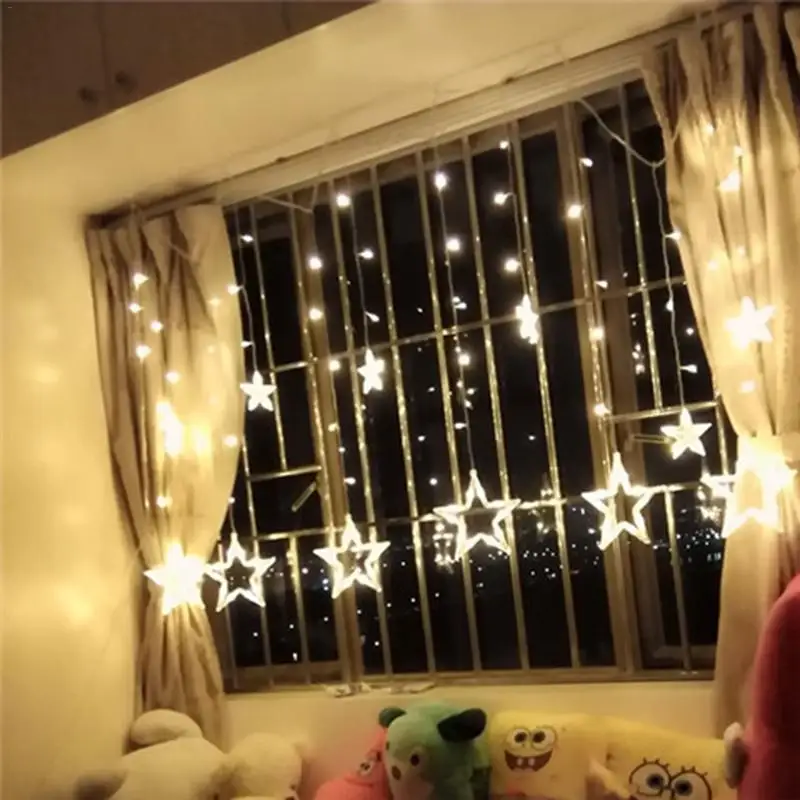 

LED Star Lights Dormitory Decorative Lights Starry Bedroom Curtain Lamp Light String Battery USB Dual-use Remote Control