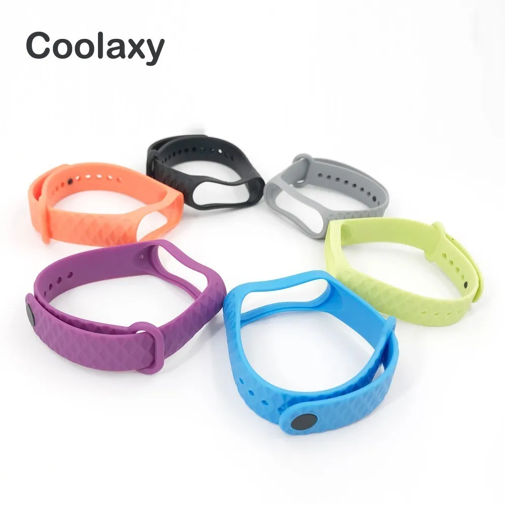 Coolaxy браслет для Xiaomi Mi Band 3 спортивный ремешок силиконовый на запястье аксессуары