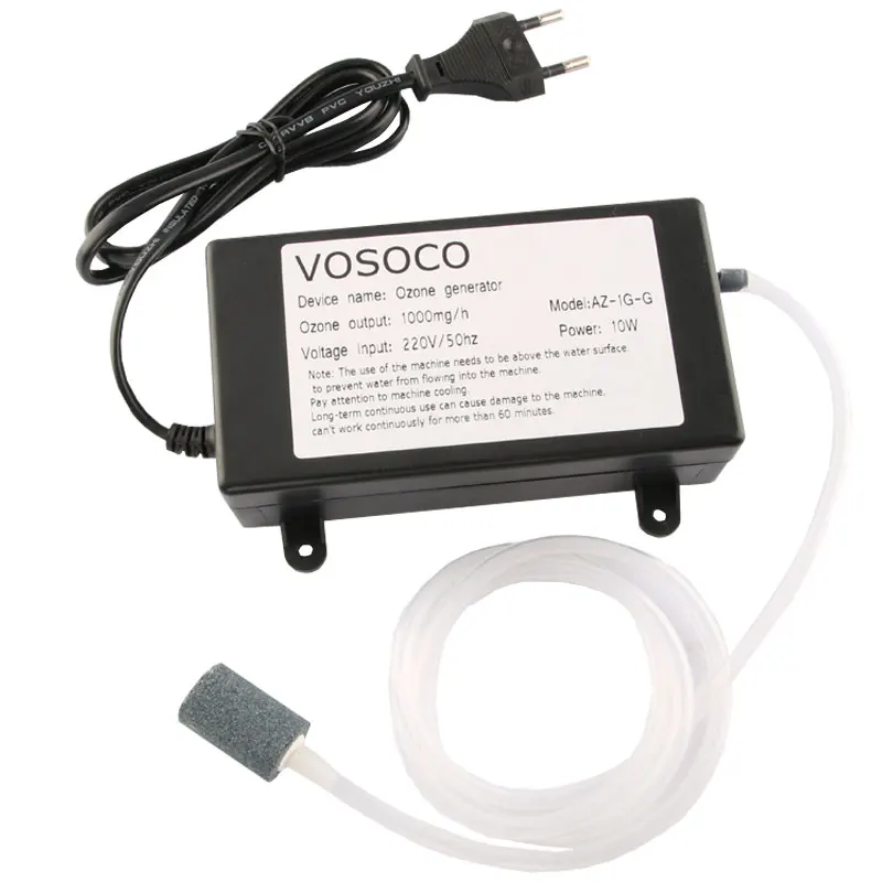 

1000mg oxygen Ozone Generator Ozonizer water Air sterilize Purifier Cleaner treatment fruit vegetable meat disinfection