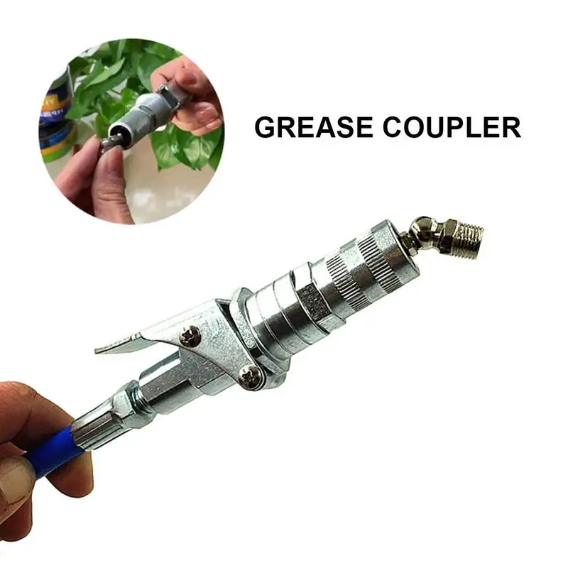 

Grease Coupler Lock Pliers High Pressure Grease Fitting Double Handle Grease Filling Head Self-Locking Grease Mouth