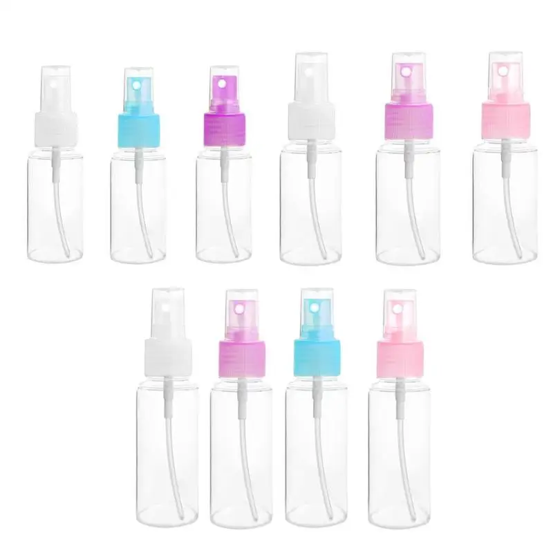 

30/50/100ml Clear Perfume Shampoo Lotion Refillable Bottling Travel Cosmetic Liquid Press Pump Mouth Point Spray Bottle