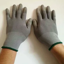 1 Пара серых перчаток из искусственной кожи перчатки с кончиками пальцев нейлоновые защитные перчатки дышащие Нескользящие