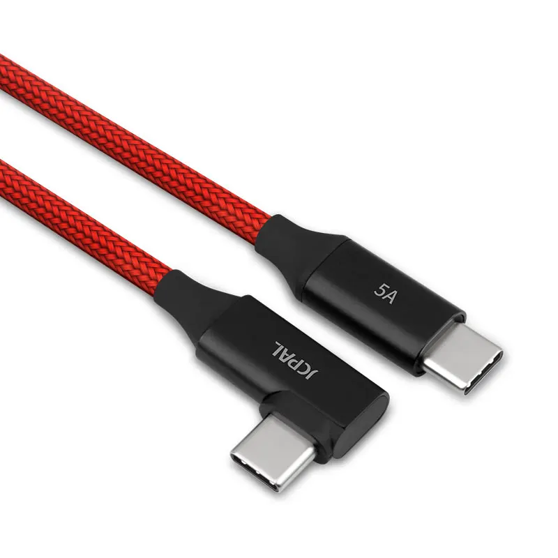 JCPAL FlexLink USB C кабель 100 Вт Быстрое зарядное устройство 90 градусов разъем 2 м| |