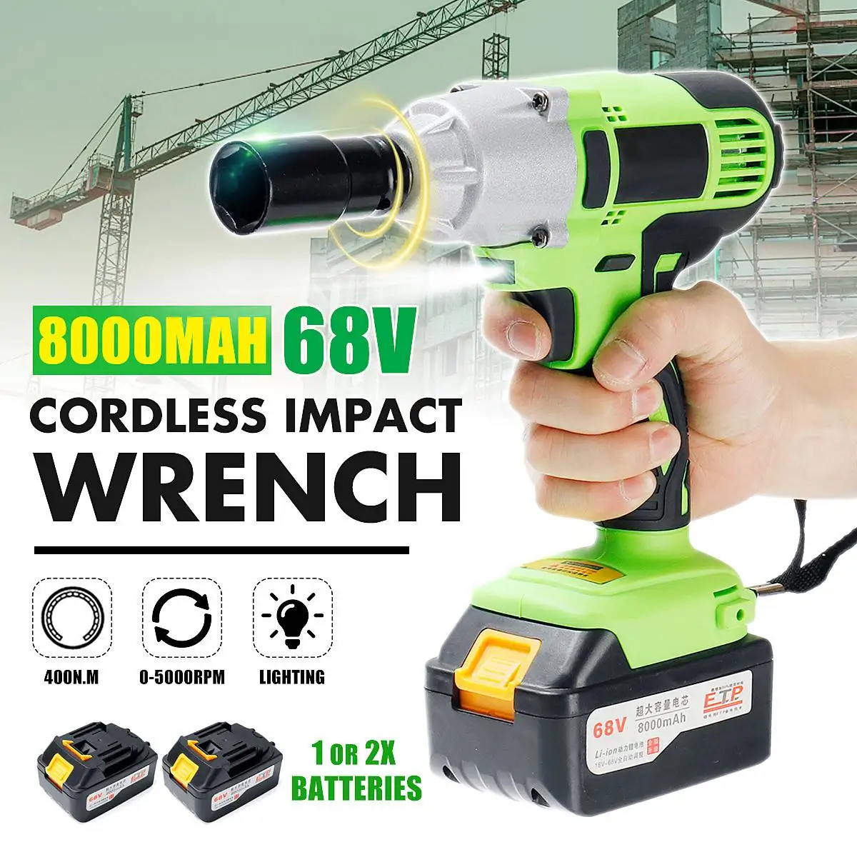 Diy Home 400n M Max Brushless Cordless Electric Impact Socket Wrench Diy Home 400n M Max Brushless Cordless Electric Impact Socket Wrench 68v 8000mah Driver Hand Drill Installation Tools In Wrenches From