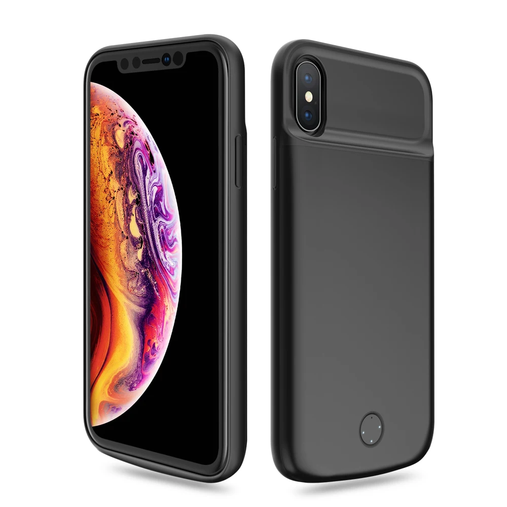 Чехол для iPhone XR XS Max, 4000 мА/ч, зарядное устройство, чехол, внешний аккумулятор, чехол для зарядки iPhone SE 5, 5S, 6, 6 S, 7, 8 Plus, противоударный