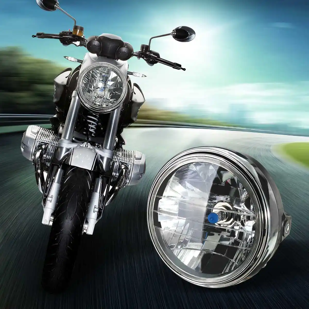 7 Inch Motorcycle Headlight Round H4 LED Head Lamp for Honda for