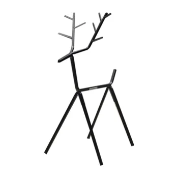 

Unique Deer Shape Desktop Ornament Metal Sculpture In Black Decorative Metal Crafts For Home Decor Handmade Crafts