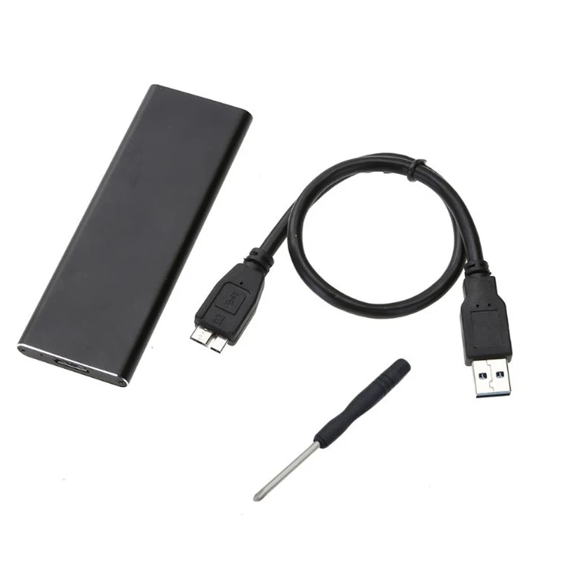 

M.2 NGFF SSD SATA to USB 3.0 Converter Adapter Case External Enclosure Storage Case With Screwdriver for M2 NGFF SSD Hard Driv