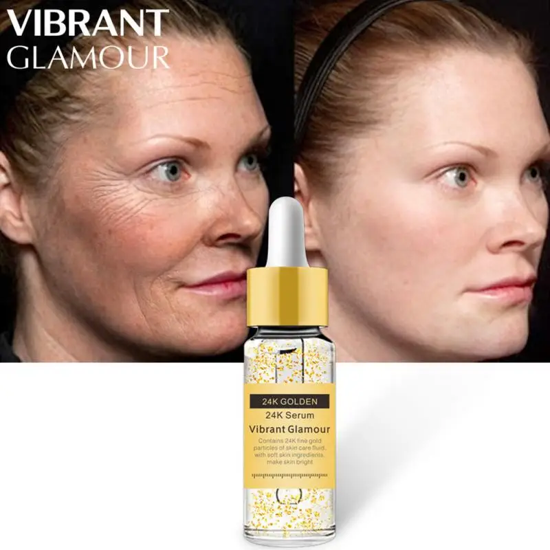 24K Pure Gold High Enrichment Skin Repair Anti-aging Facial Care Essence Anti Wrinkle Whitening Women Speckle Fade Face Serum | Красота и