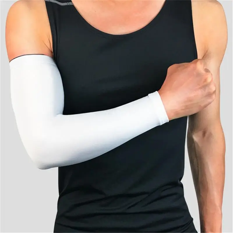 

Basketball Barcer Long Style Exercise Cycling Hand Sunscreen Arm Elbow Warmers Men Women Non-slip Thin Protector Leg Protect Cuf