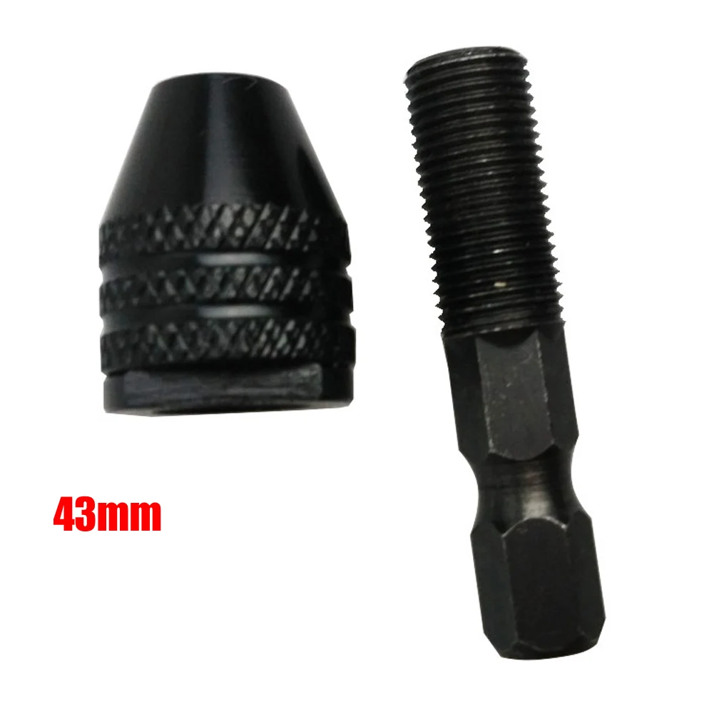 2 Styles 0.5-3.2mm 1//4 Mini Hexagonal keyless drill chuck Adapter Converter