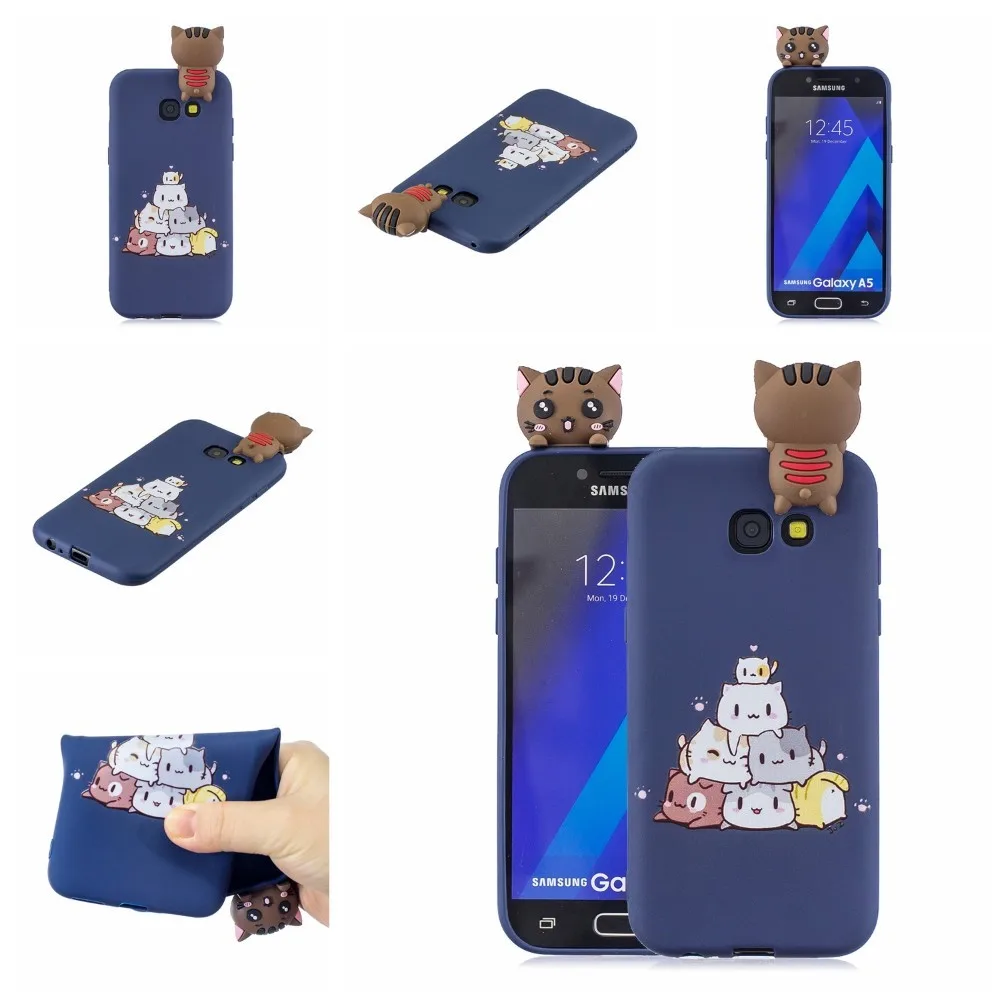 3D Diy Cartoon Animal Phone Case For Samsung Galaxy J3 J4 J5 J6 J7 A3 A5 A6 A7 A8 A9 S7 Edge S8 S9 Plus 2017 2018 Note8/9 Cover