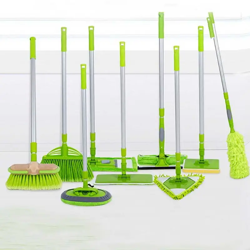 

Free Combination Cleaning Tool Flat Triangle Mop Duster Wiper Dust Mop Broom Multi-function Rod Cleaning Equipment