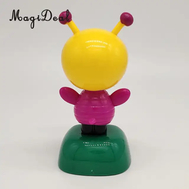 Dancing Bee Girl Figure Model - Solar Power Model Doll Figurine Statue Kid Educational Science Toy Gift Home Decor 4