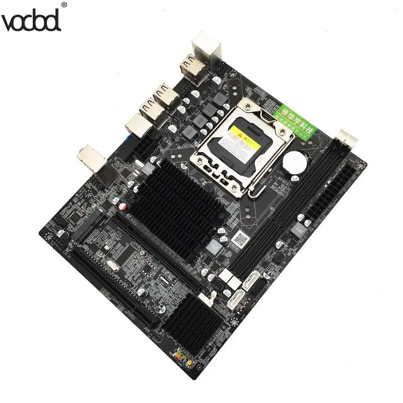 

2019 New X58 PC Computer Desktop Motherboard LGA1366 CPU Interface DDR3 V1.6 Mainboard Systemboard with dual CPU radiator holes