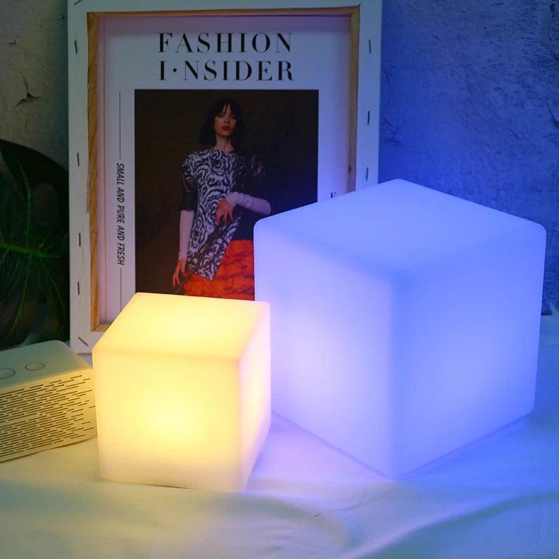 Смарт настольная лампа Cube Shape WiFi совместимый с голосовым управлением Alexa ручной